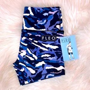 FLEO Blue Camo PHR SL Shorts XS